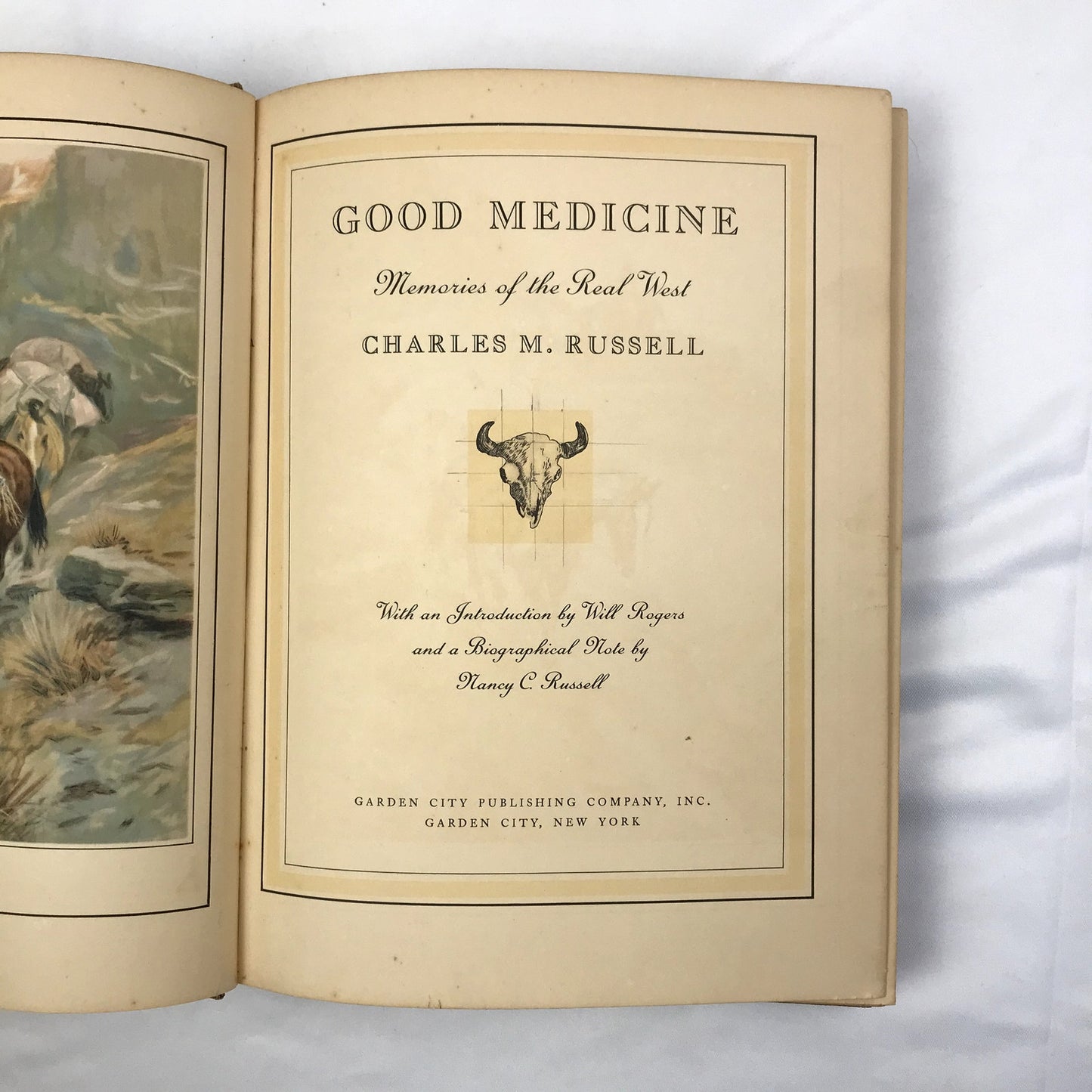 Good Medicine: Memories of the Real West Illustrated Book Charles M Russell 1930