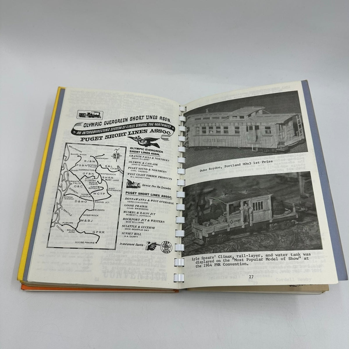 The Switch List PNR National Model Railroad Assoc 1963-1965 Vintage Spiral Bound