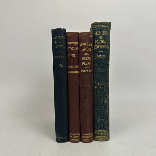 Aircraft Design and Layout Manuals Lot of 4 Aerodynamics Engineering Calculus