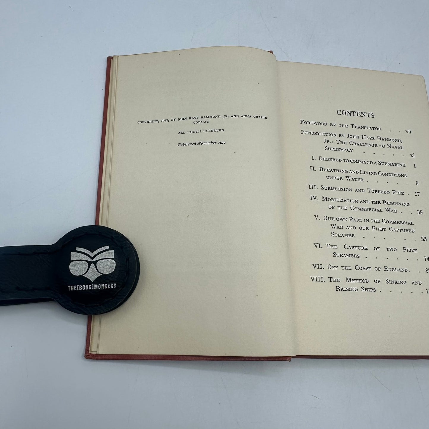 The Journal of Submarine Commander Von Forstner Memoir World War I History 1917