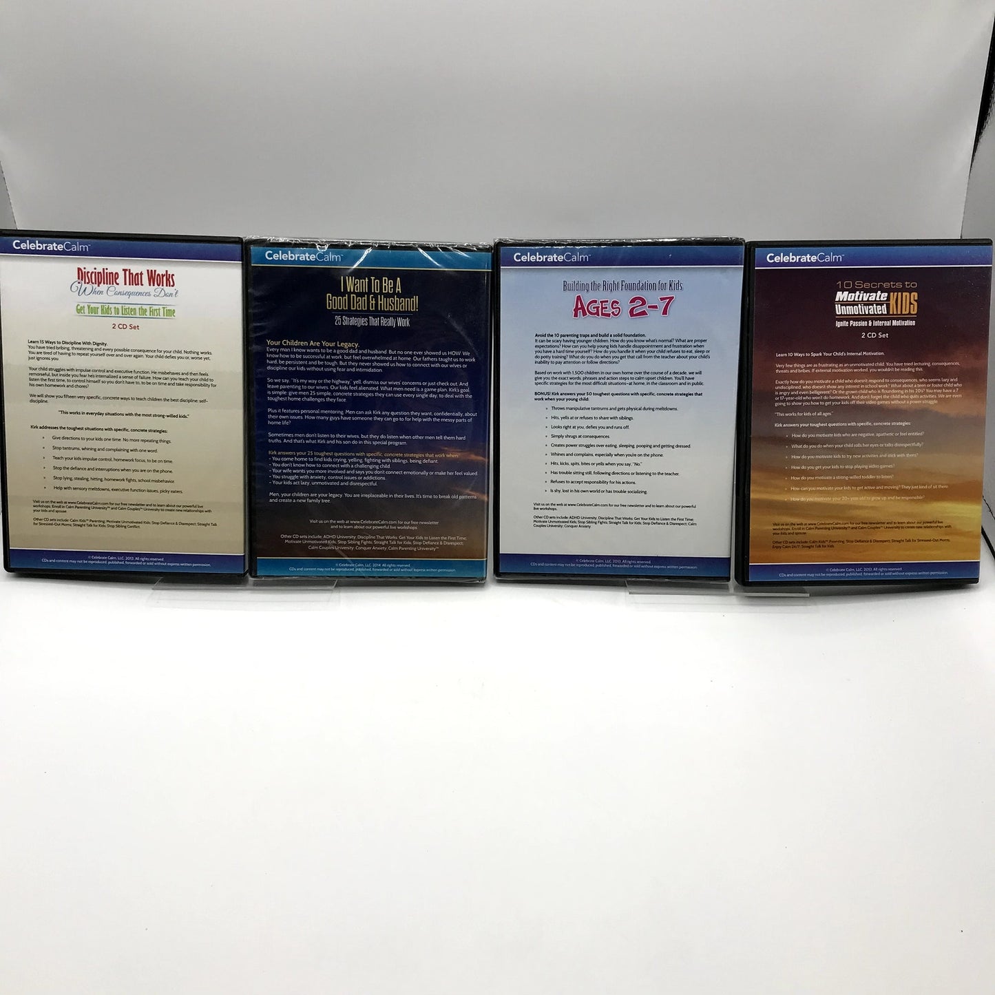Celebrate Calm Lot of 8 DVDs Parenting Techniques Behavior Management Strategies