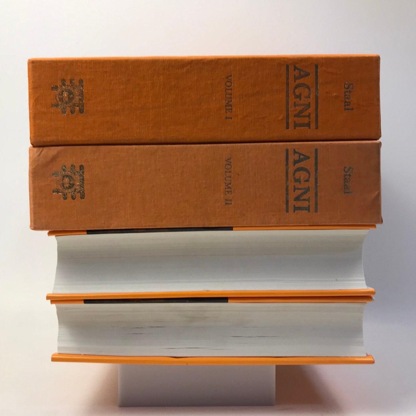 Agni The Vedic Ritual of the Fire Altar Frits Staal Volumes 1 and 2 Slip Covers