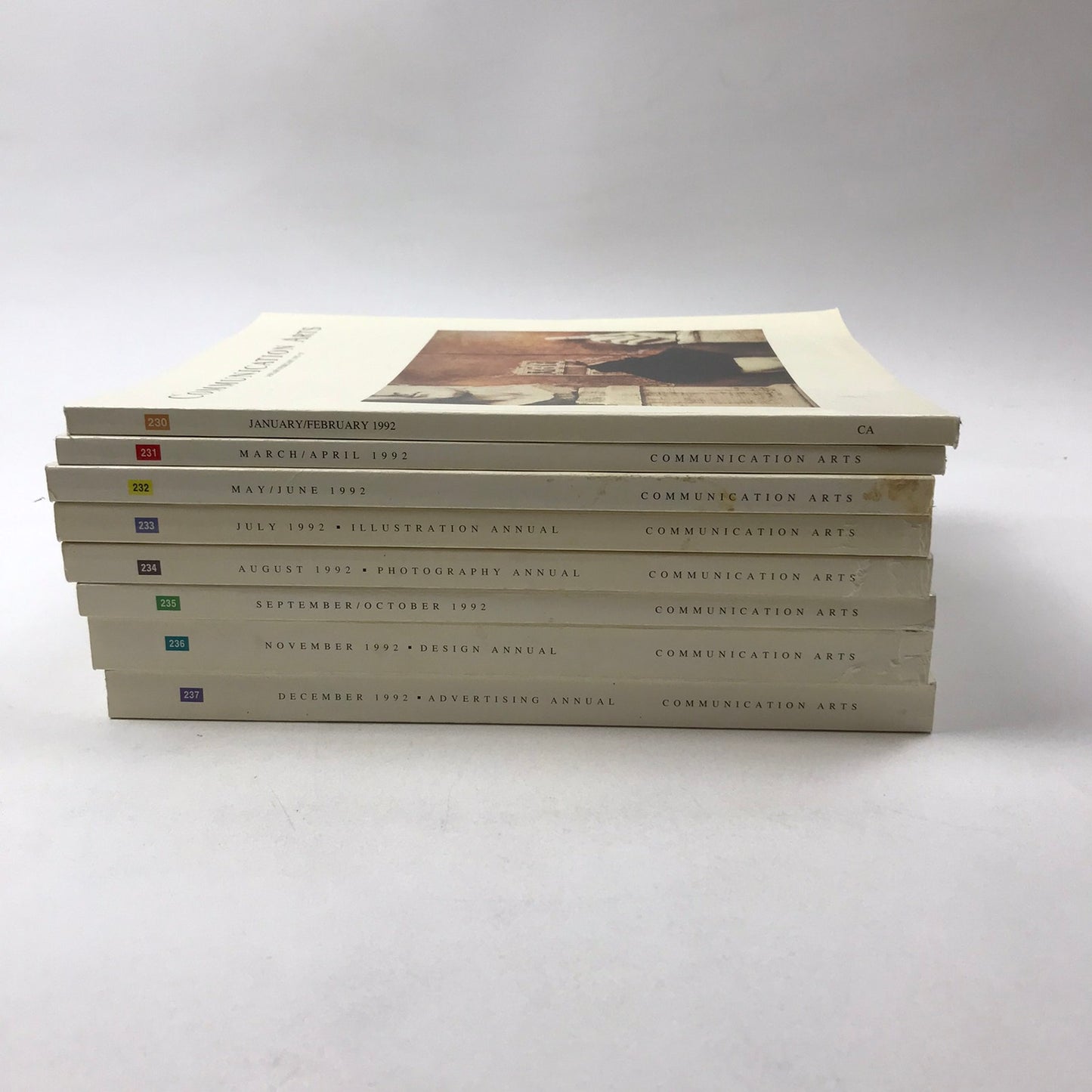 Communication Arts Magazine Complete 1992 Set of 8 Issues Visual Art Photography