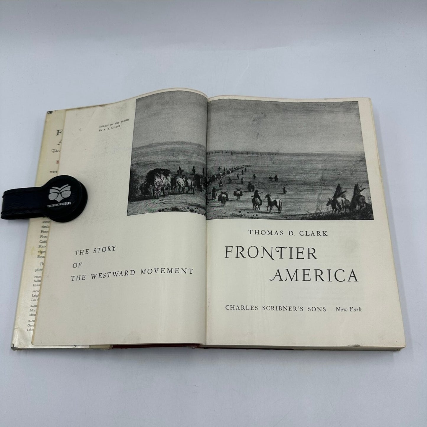 Frontier America Thomas D. Clark 1959 First Edition Westward Movement Scribner's