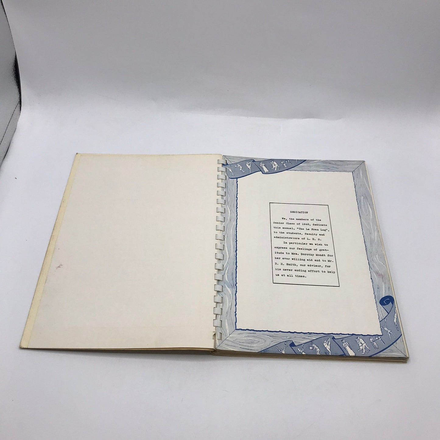 Le-Fran Log 1948 Lebam High School Yearbook Washington Photography Memorabilia