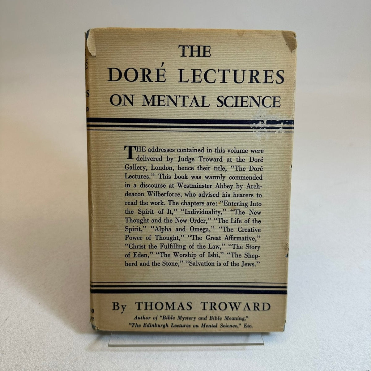 Doré Lectures on Mental Science Troward 1953 New Thought Metaphysics Dodd Mead