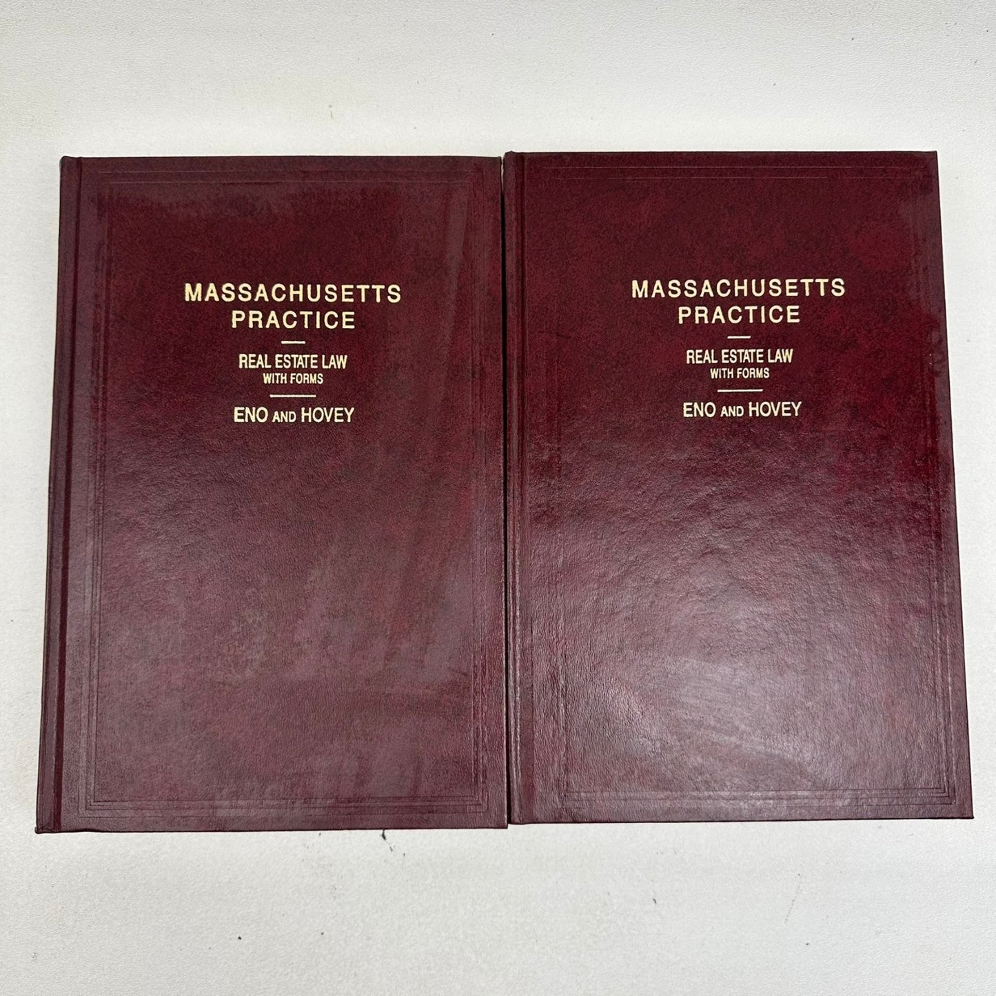 Massachusetts Practice Real Estate Law With Forms Eno & Hovey Third Ed 1995