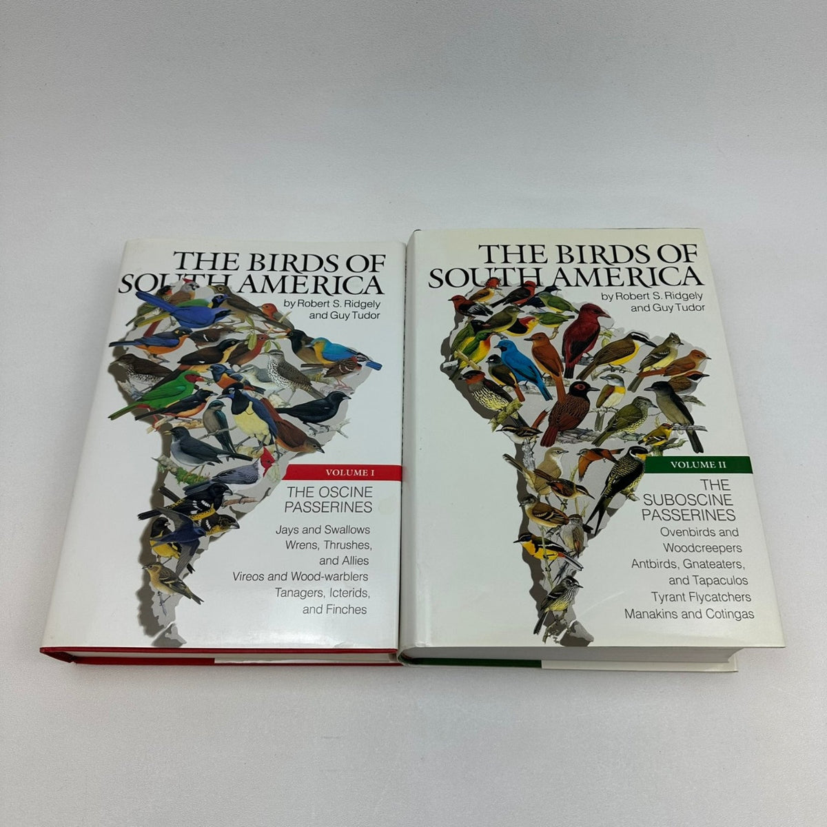 Birds of South America Ridgely Tudor 1989 1994 Vols I & II Ornithology