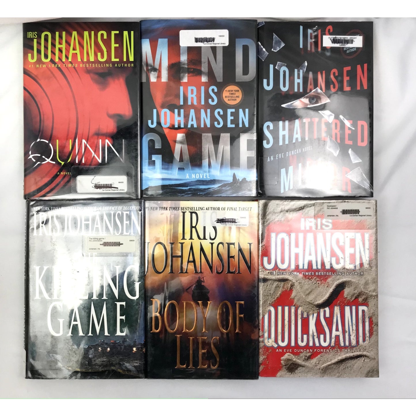 Eve Duncan Series Lot of 12 Hardcover Mystery Novels by Iris Johansen Ex-Library
