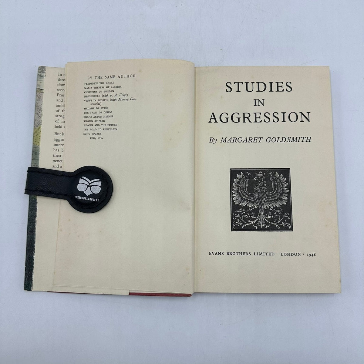 Studies in Aggression Margaret Goldsmith 1948 History Evans Brothers