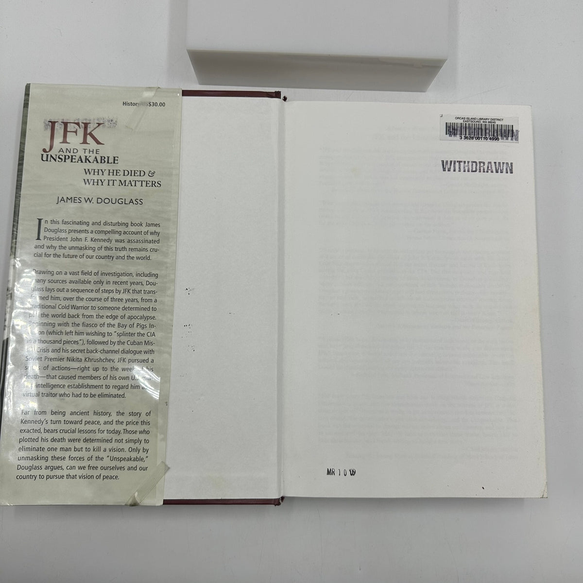 JFK and the Unspeakable Why He Died and Why It Matters James W Douglass Memoirs