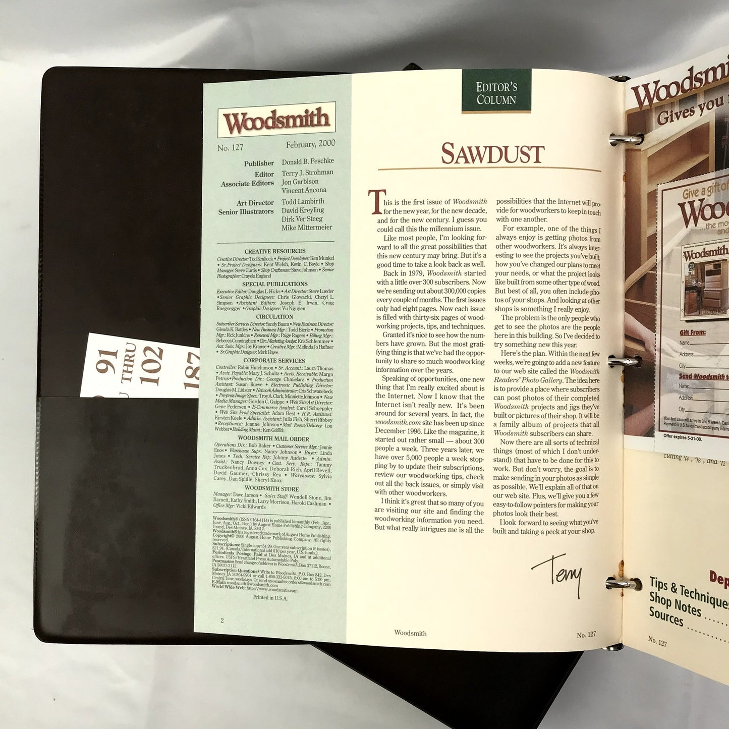 Woodsmith Magazine Collections Lot of 3 Woodworking Volumes 25-42 and 127-131
