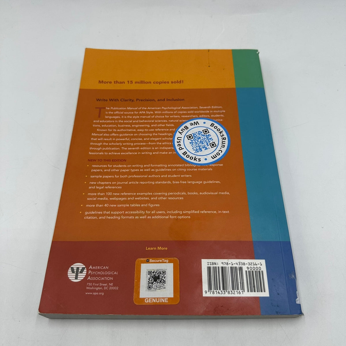 Publication Manual of the American Psychological Association Seventh Edition