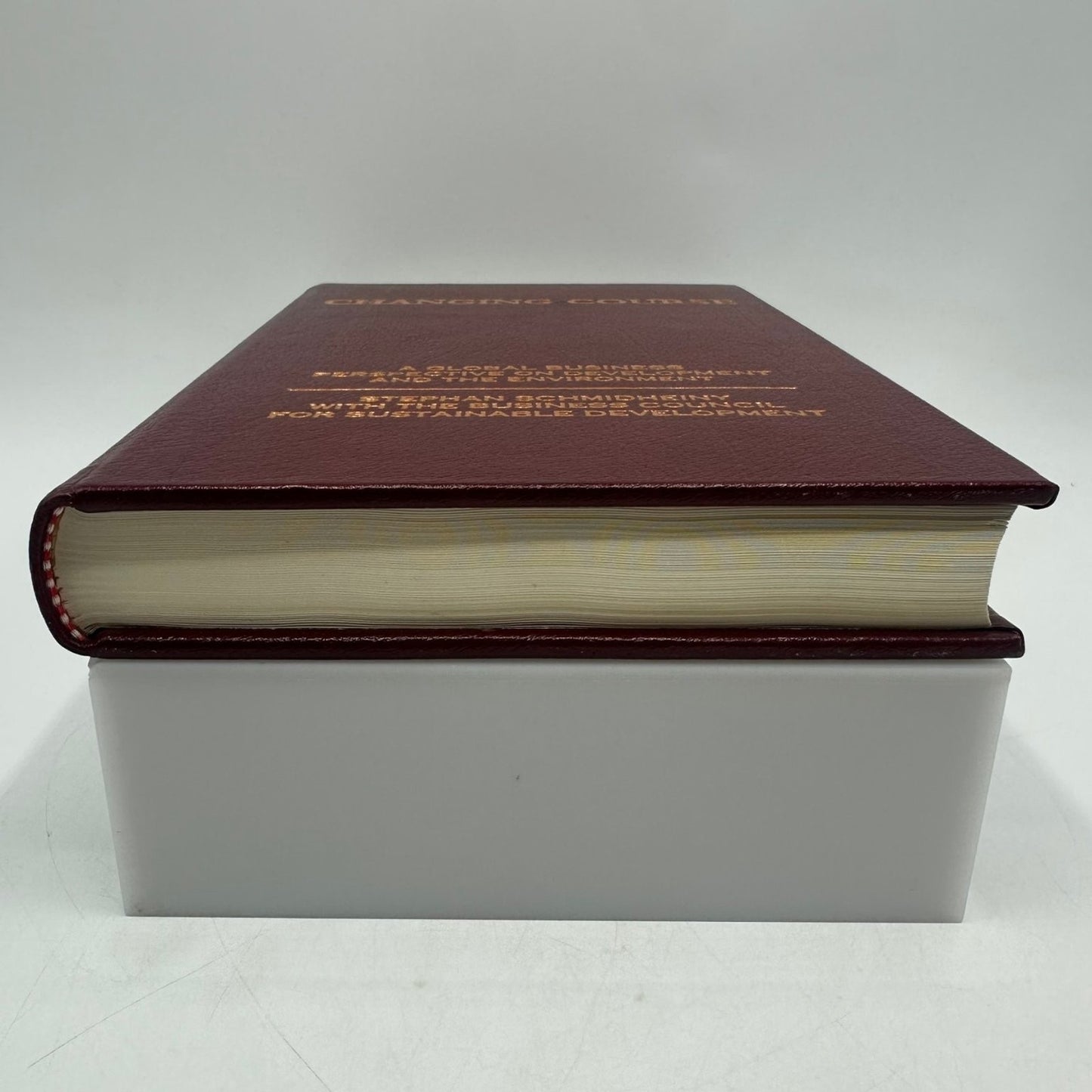Changing Course Stephan Schmidheiny 1992 Signed Inscribed First Edition MIT