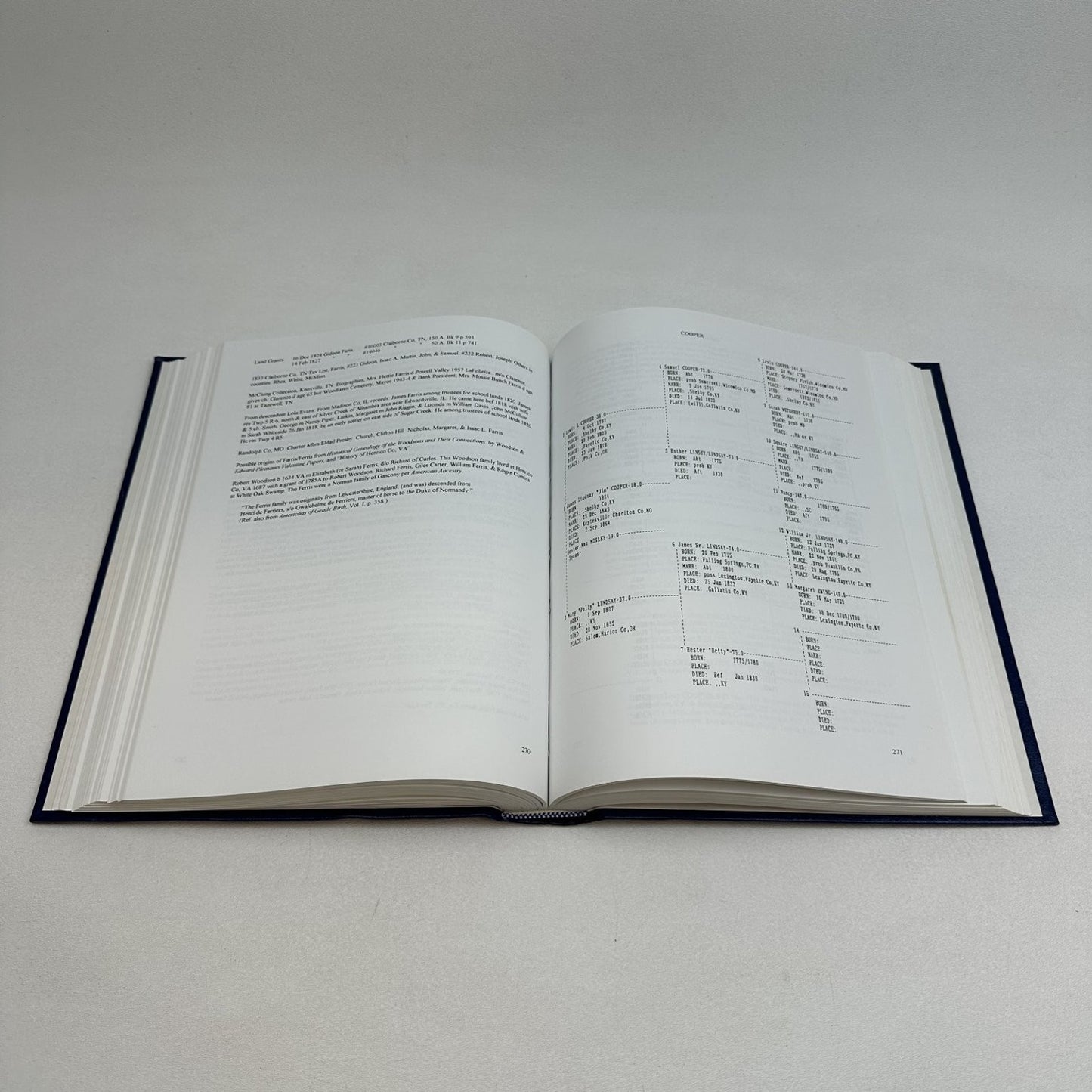 Frontiers to the West Carolyn J. Sell 1990 Volume I Genealogy History Hardcover