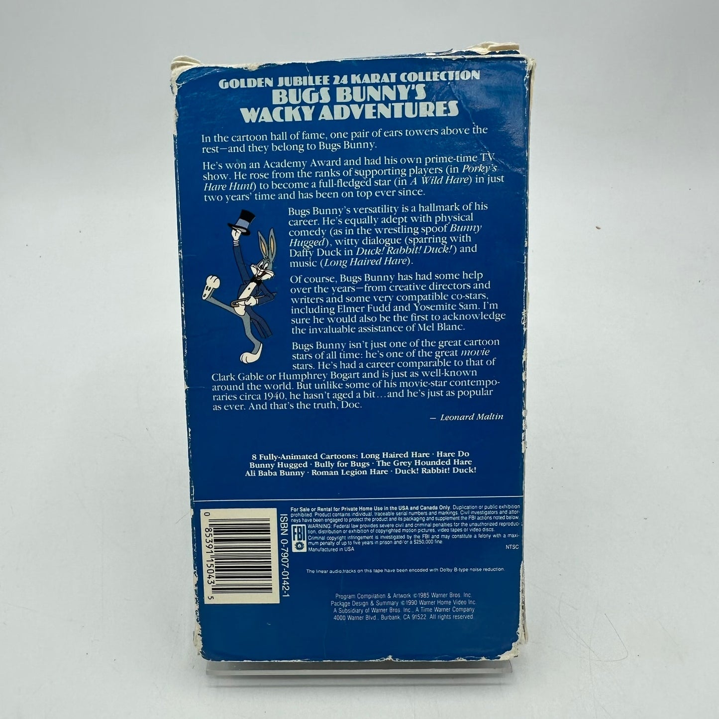 Golden Jubilee 24 Karat Collection Bugs Bunny's Wacky Adventures VHS Tape 1985