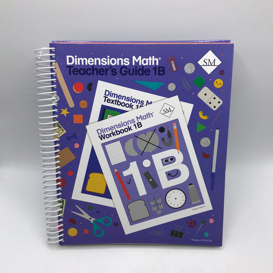 Dimensions Math 1A & 1B Teacher's Guides Only Spiral Bound by Singapore Math Inc