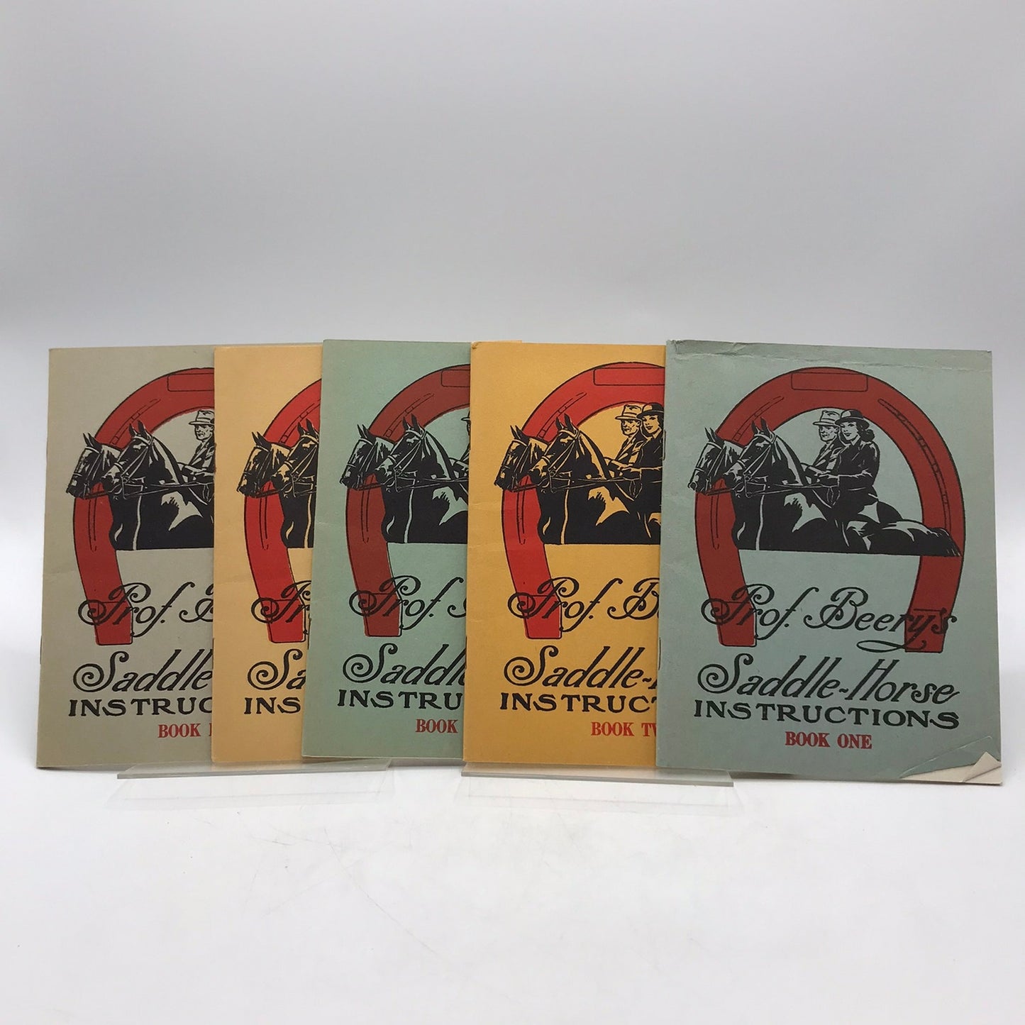 Prof Beerys Illustrated Course in Horse Training Saddle-Horse Instructions Lot