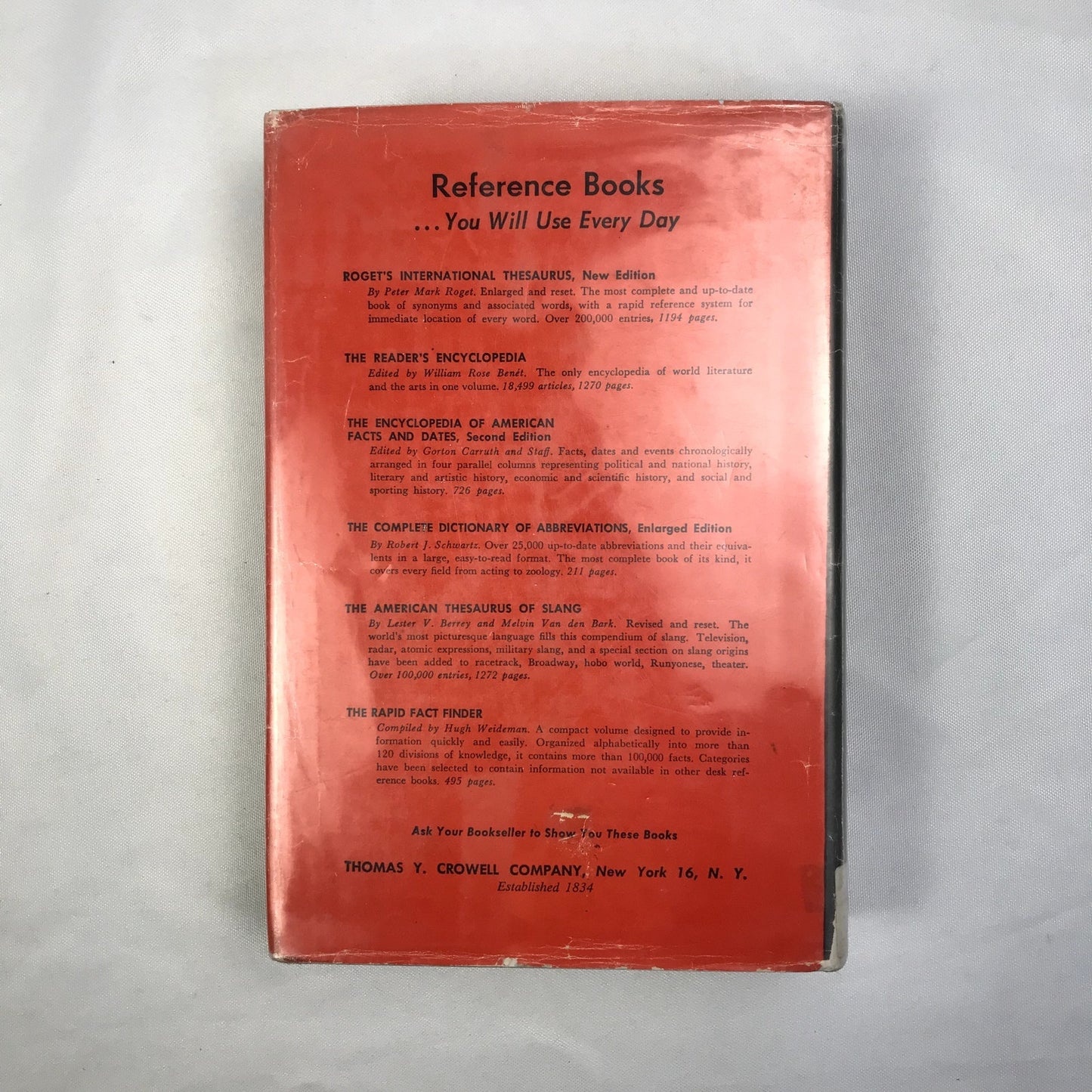 Dictionary of American Slang Book by Harold Wentworth & Stuart Berg Flexner 1960