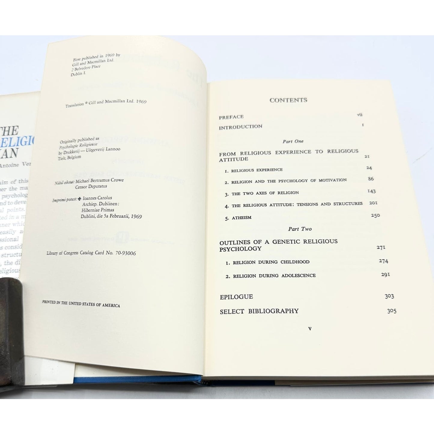 The Religious Man: A Psychological Study of Religious Attitudes Hardcover Book