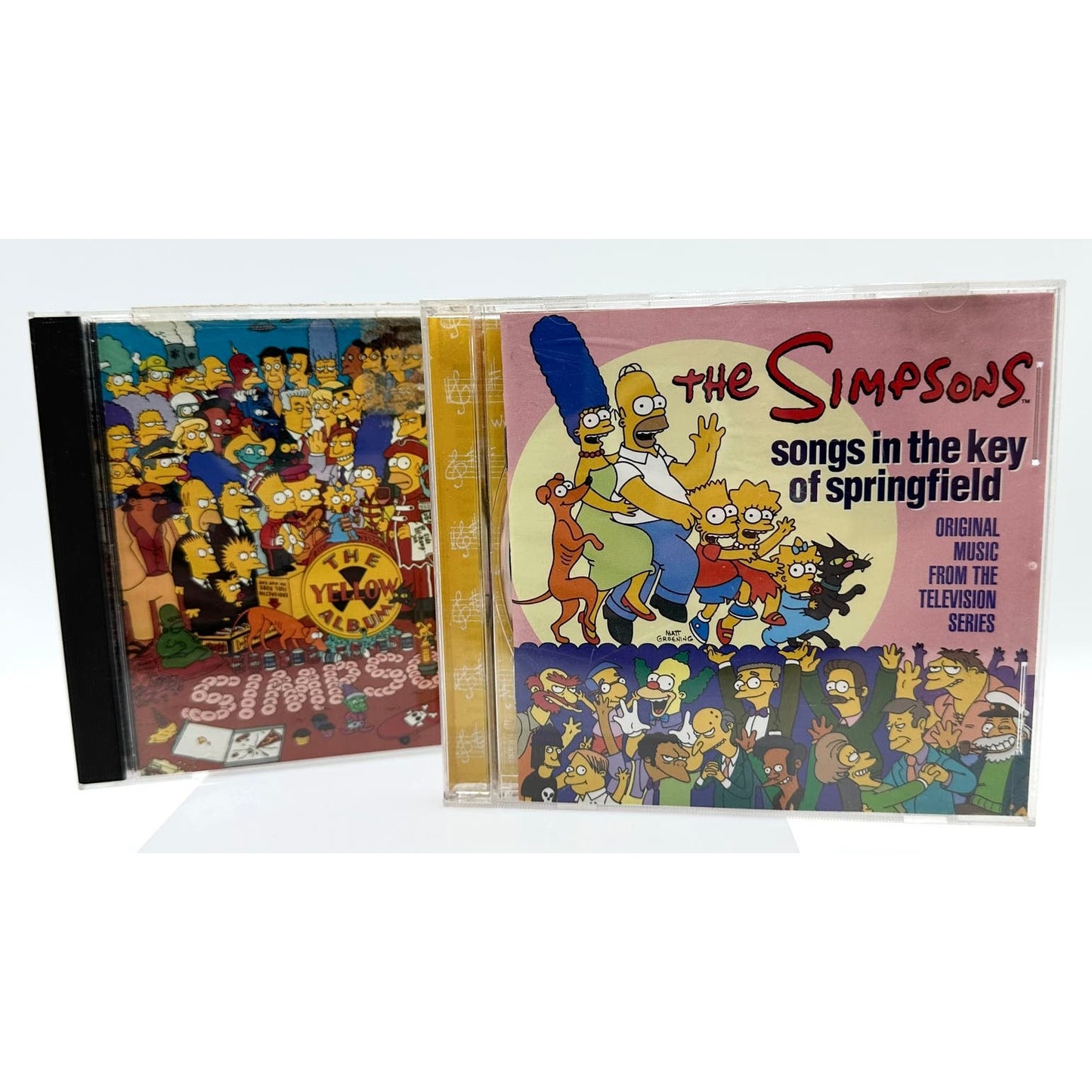 The Simpsons: Songs in the Key of Springfield & The Yellow Album Lot of 2 CDs