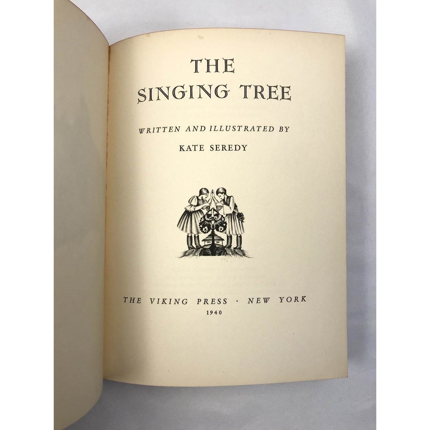 The Singing Tree by Kate Seredy Hardcover Book with Color Illustrations 1940