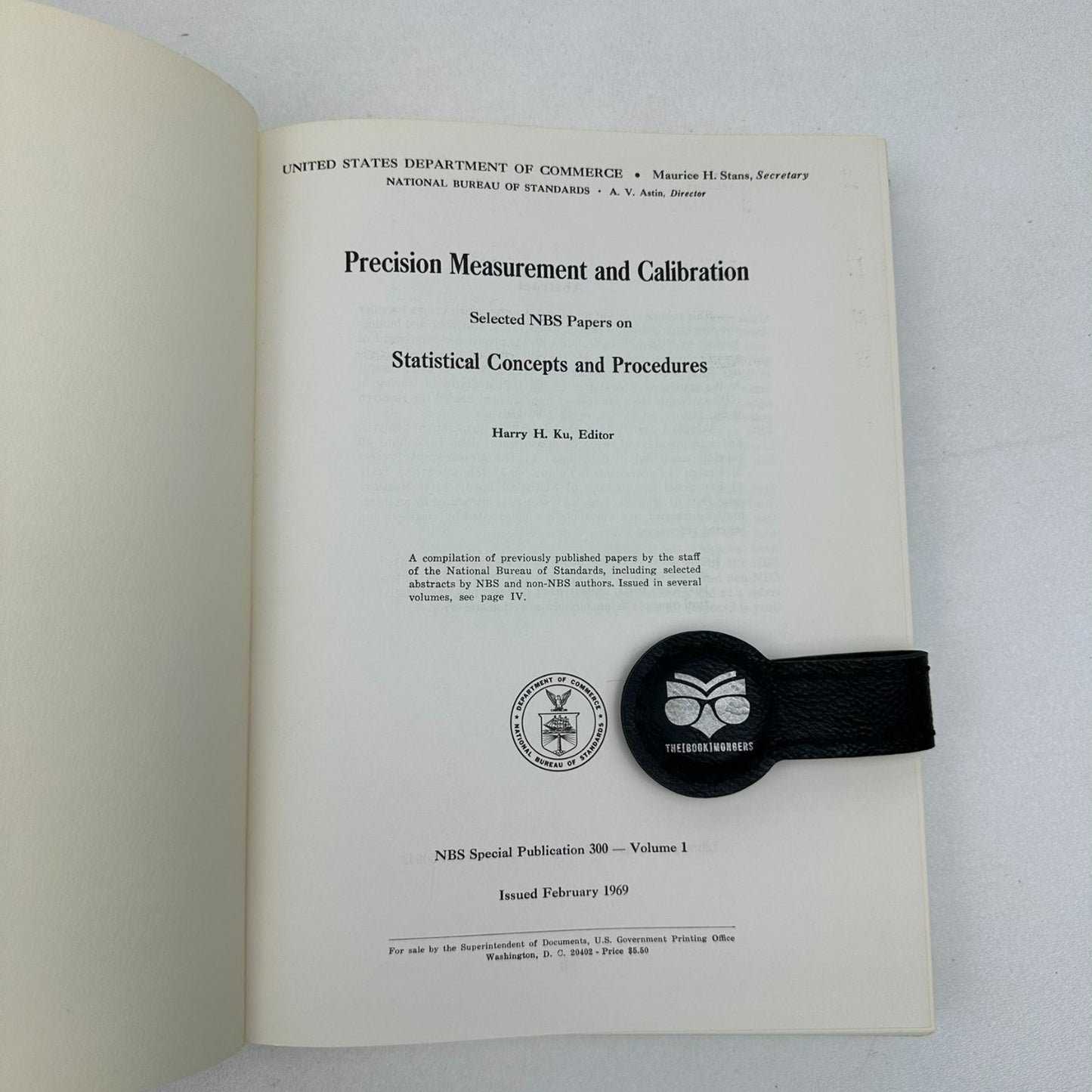 Precision Measurement & Calibration Ku 1969 Vol 1 NBS Statistical Concepts