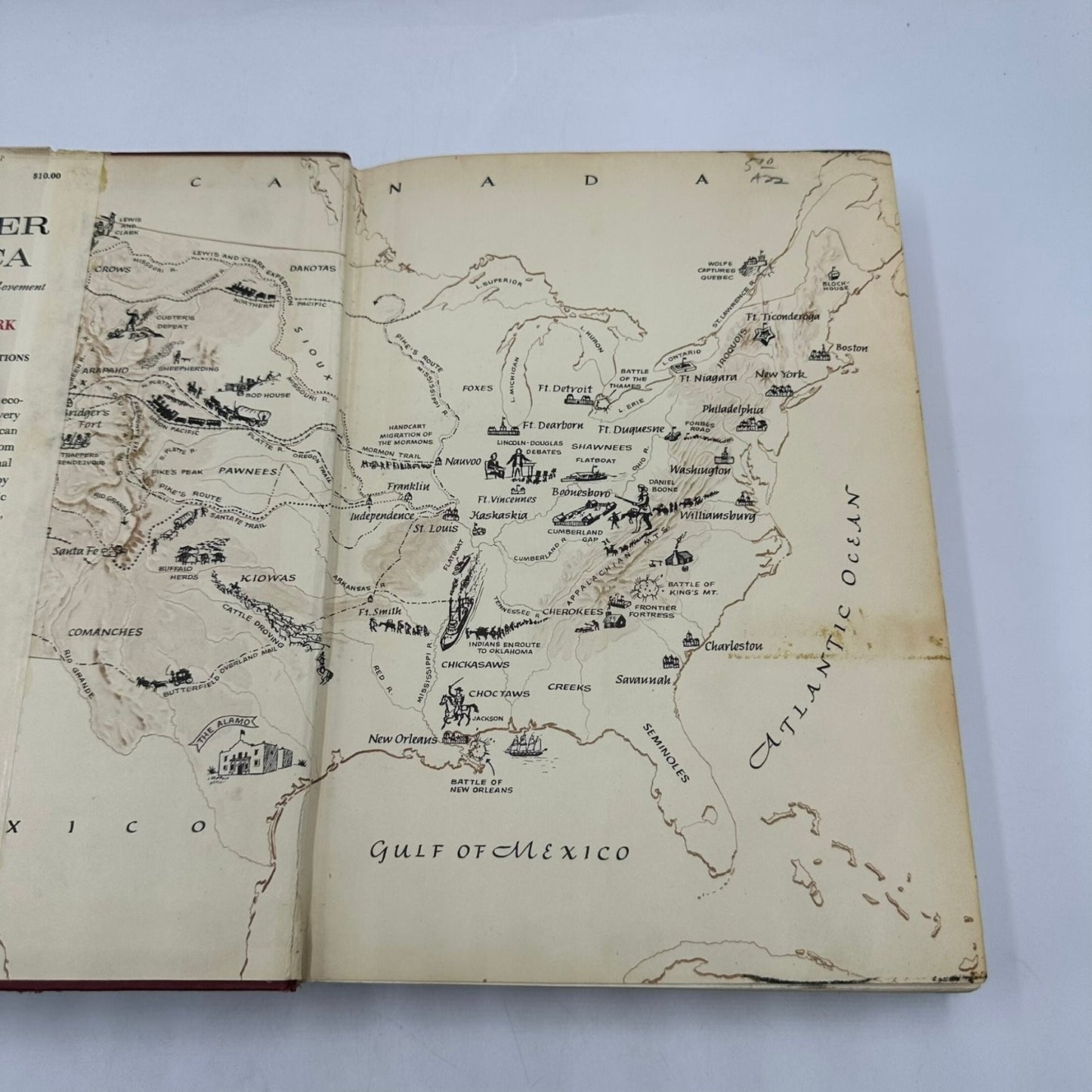 Frontier America Thomas D. Clark 1959 First Edition Westward Movement Scribner's