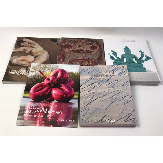 Christies Art Auction Catalogs Lot of 4 Warhol Koons Post War Contemporary