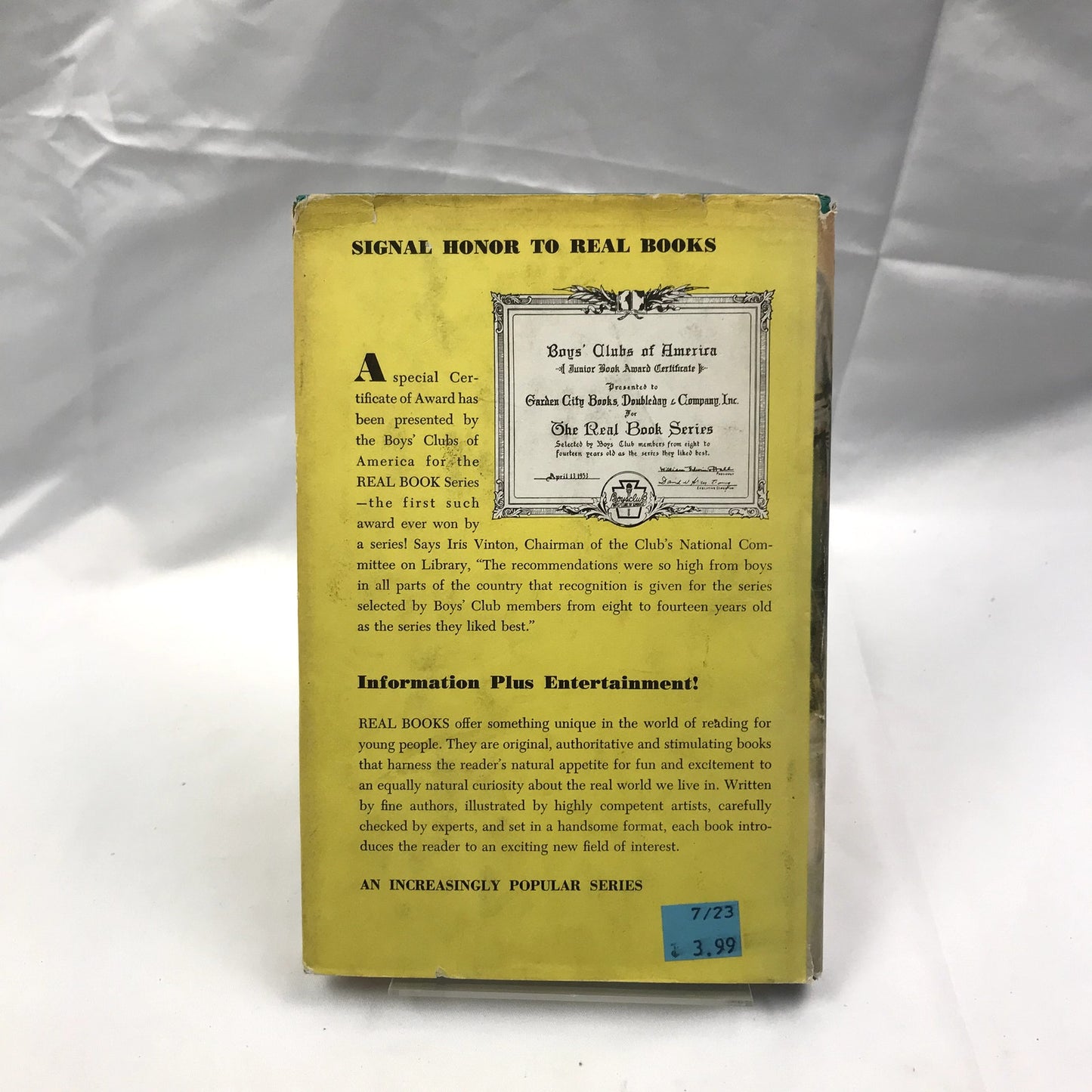 The Real Book About Mountain Climbing Hardcover Book by William B. McMorris 1958