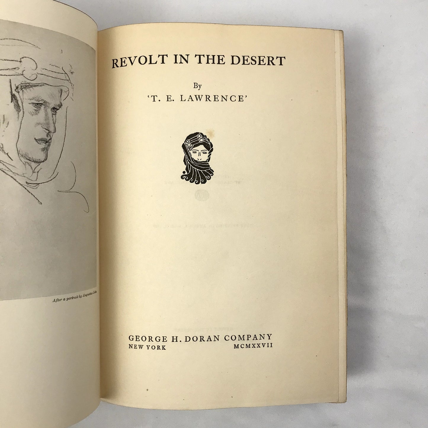 Revolt in the Desert First Edition Hardcover Book by Thomas Edward Lawrence 1927