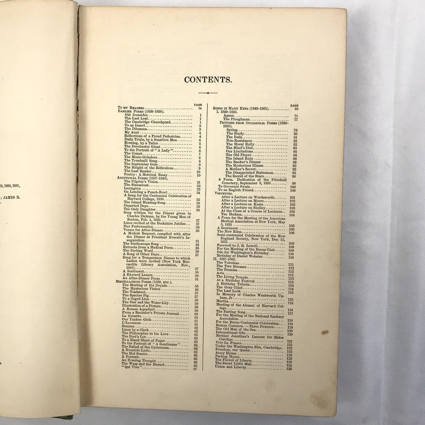 The Poetical Works of Oliver Wendell Holmes Illustrated Hardcover Book 1890