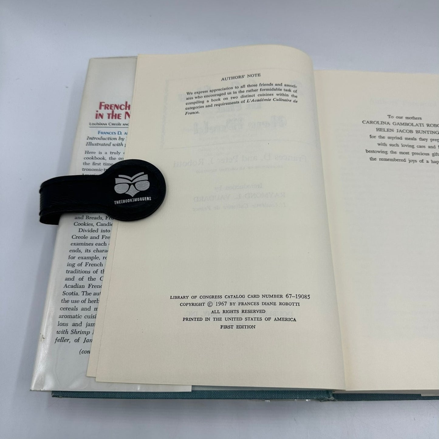 French Cooking in the New World Robotti 1967 First Edition Cookbook Doubleday