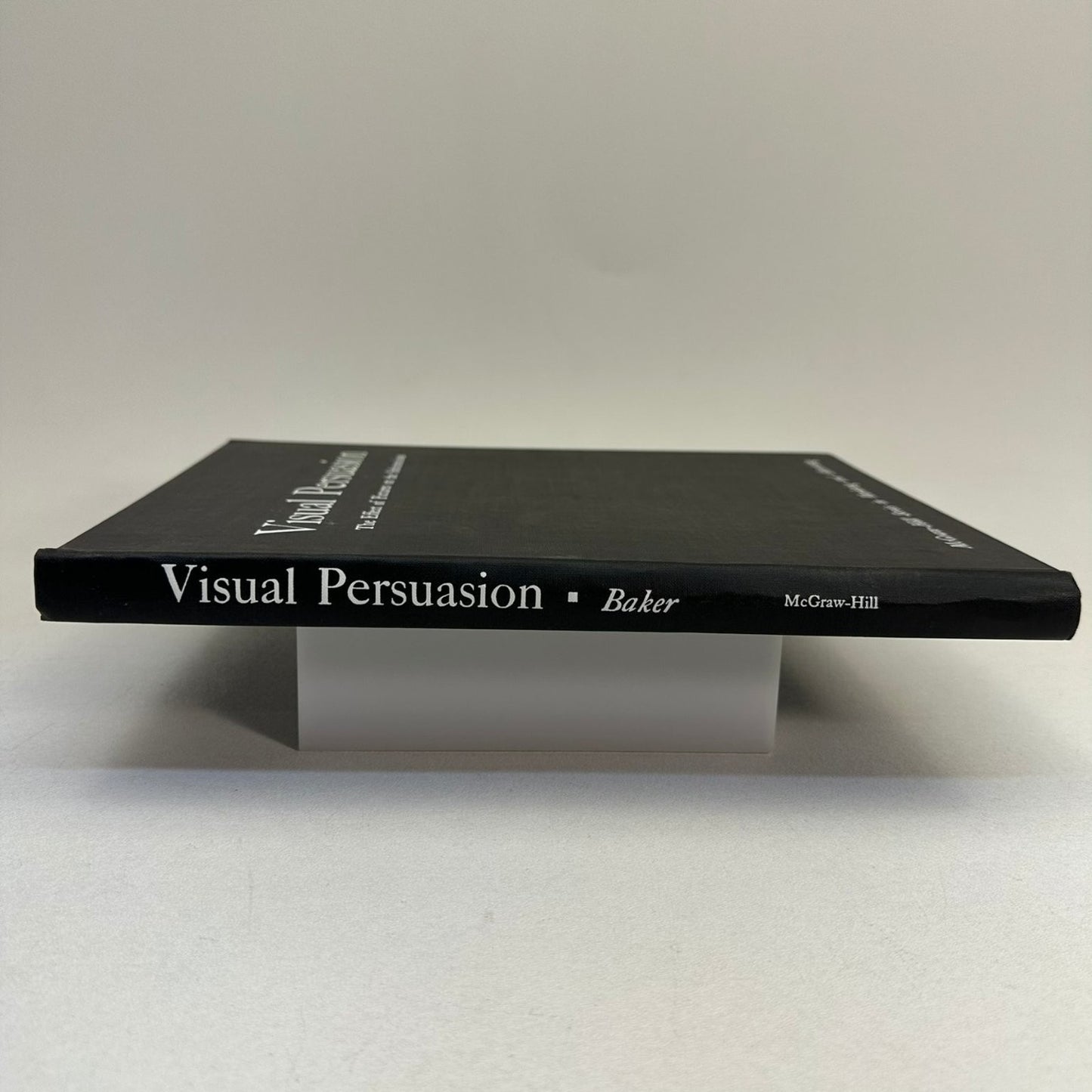 Visual Persuasion Stephen Baker 1961 Illustrated Marketing Advertising