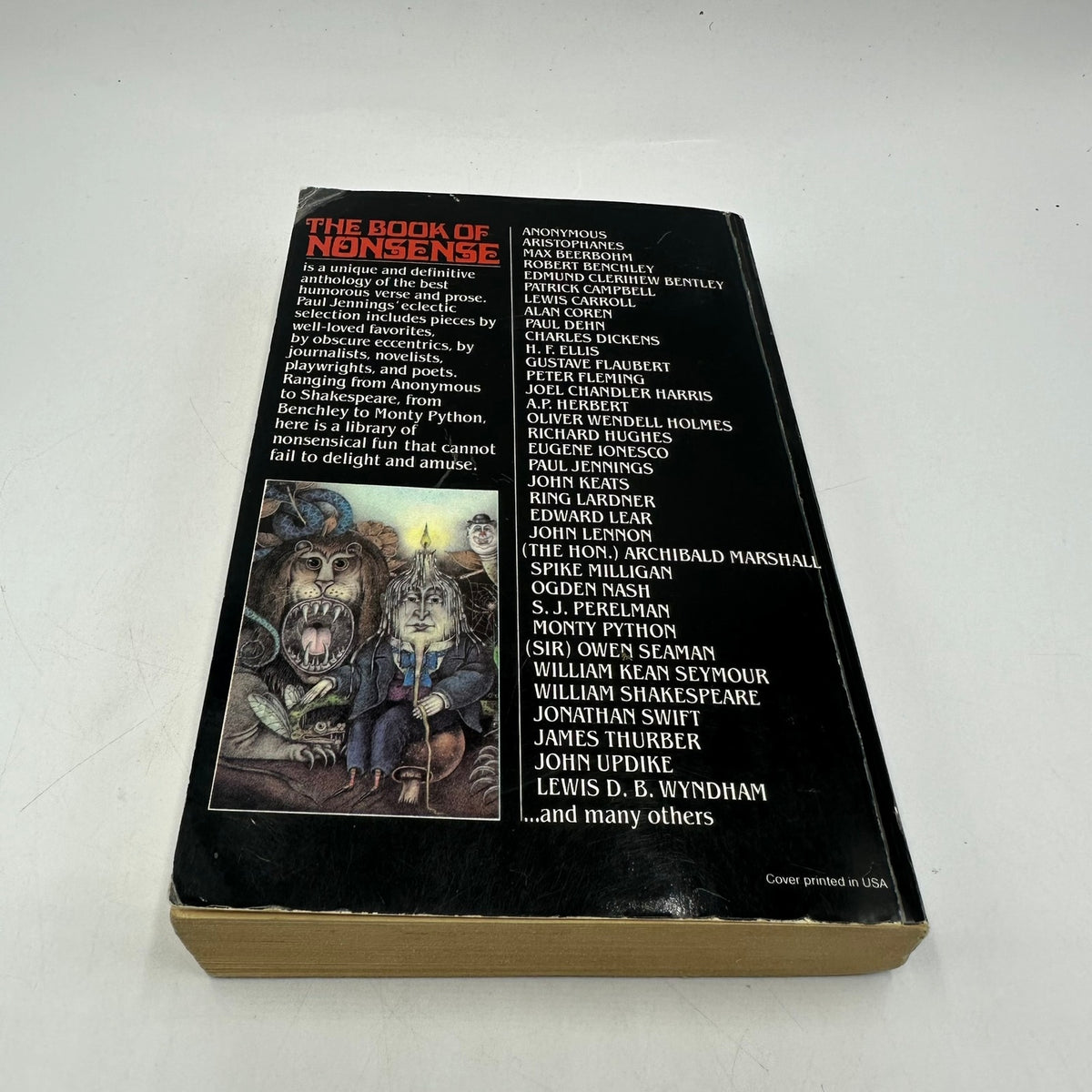The Book of Nonsense An Anthology by Paul Jennings Poetry Humor Short Stories