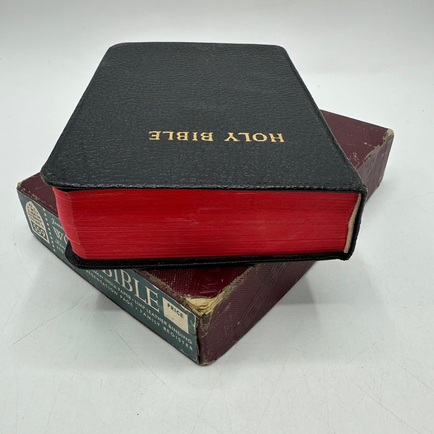 The Holy Bible Jewel Type Text Self Pronouncing King James Version Religion Box