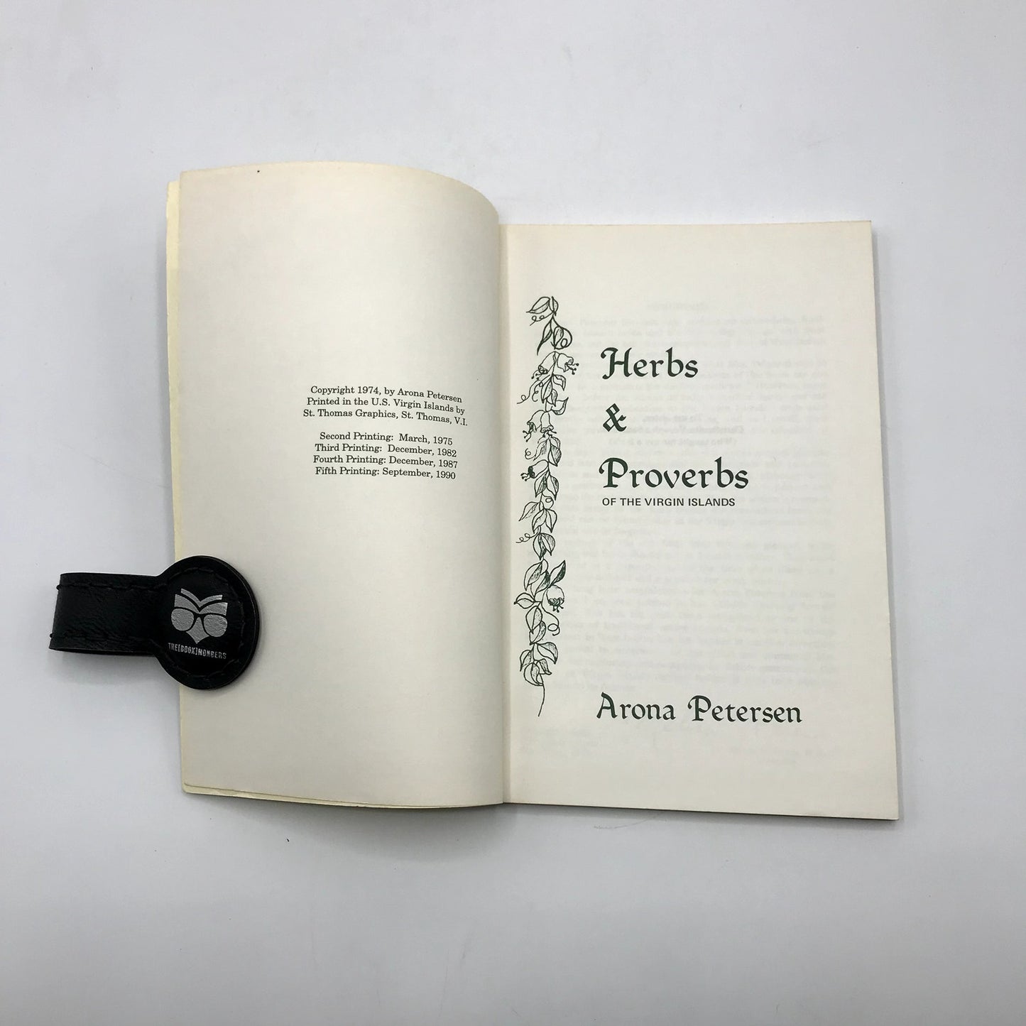 Herbs & Proverbs of the Virgin Islands by Arona Petersen 1990 Scarce Paperback