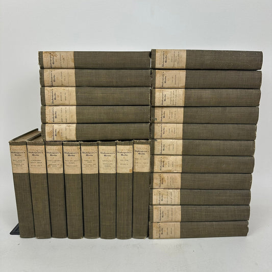 Shakespeares Works Edition de Luxe 24 Volume Set Historical Poetry Drama 1901
