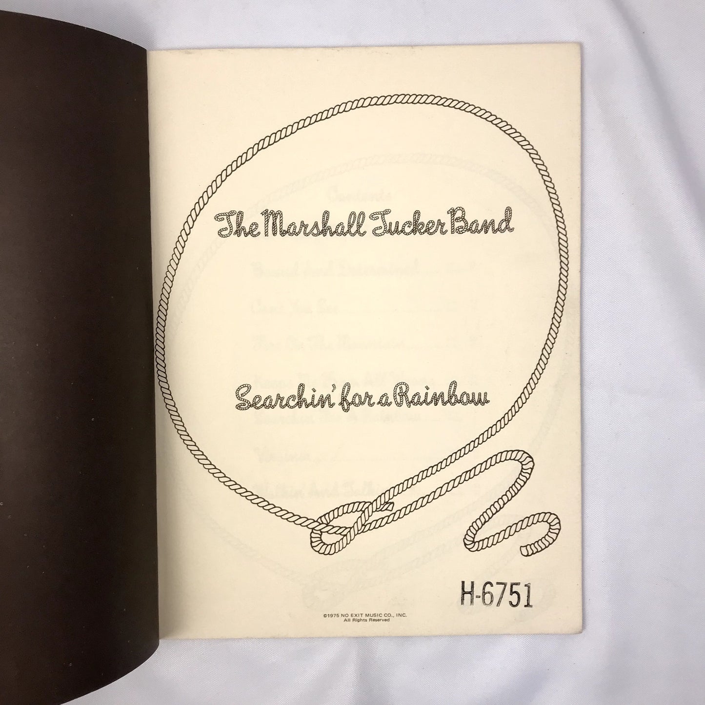 The Marshall Tucker Band: Searchin For A Rainbow PB Book by No Exit Music Co.