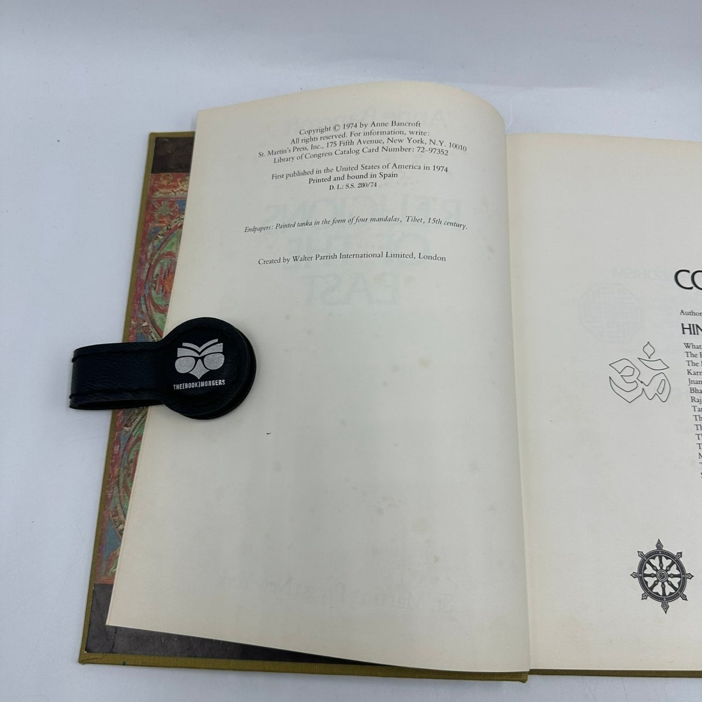 Religions of the East Anne Bancroft 1974 First Edition Illustrated St. Martin's