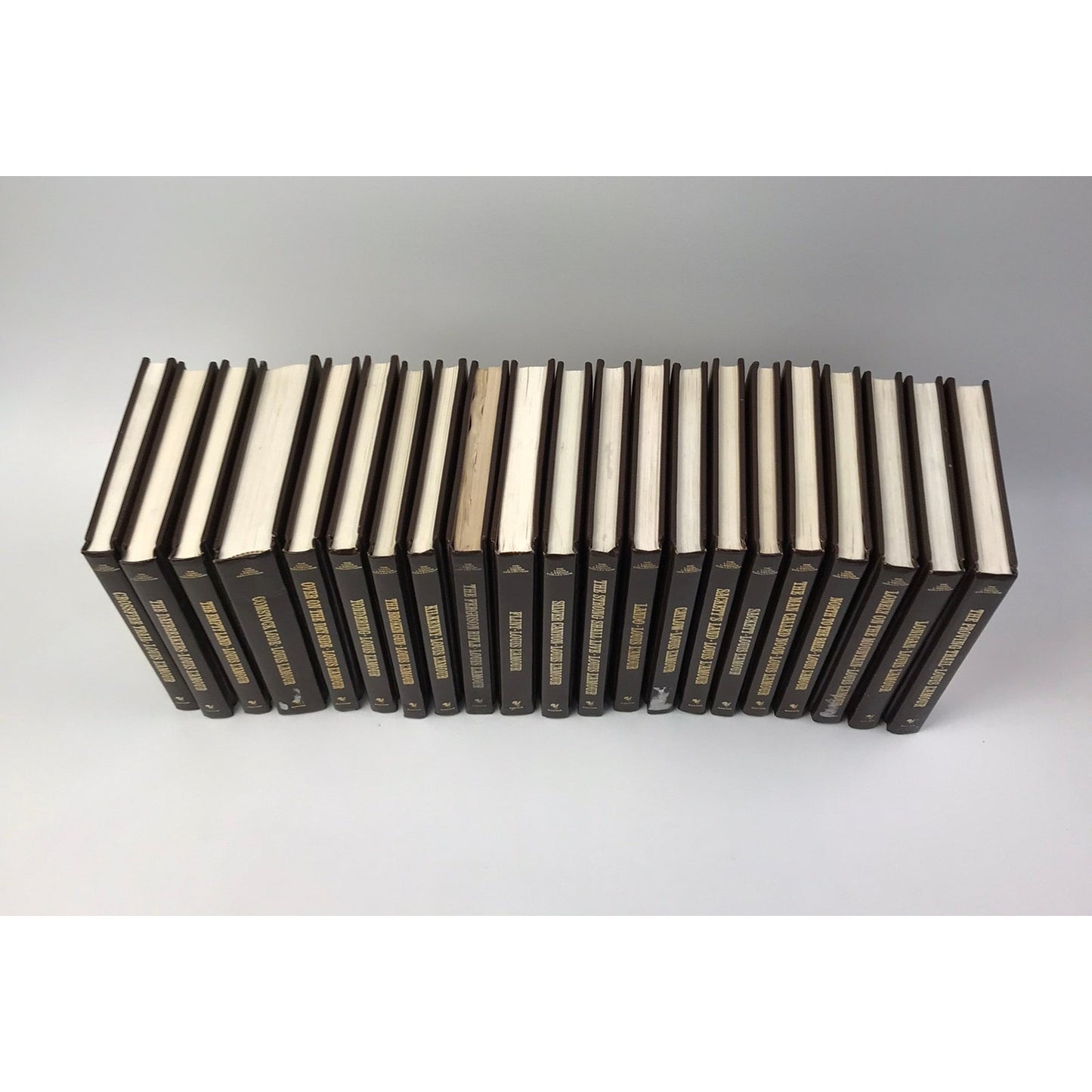 The Louis L Amour Short Stories Collection 49 Volumes Brown Leatherette Western