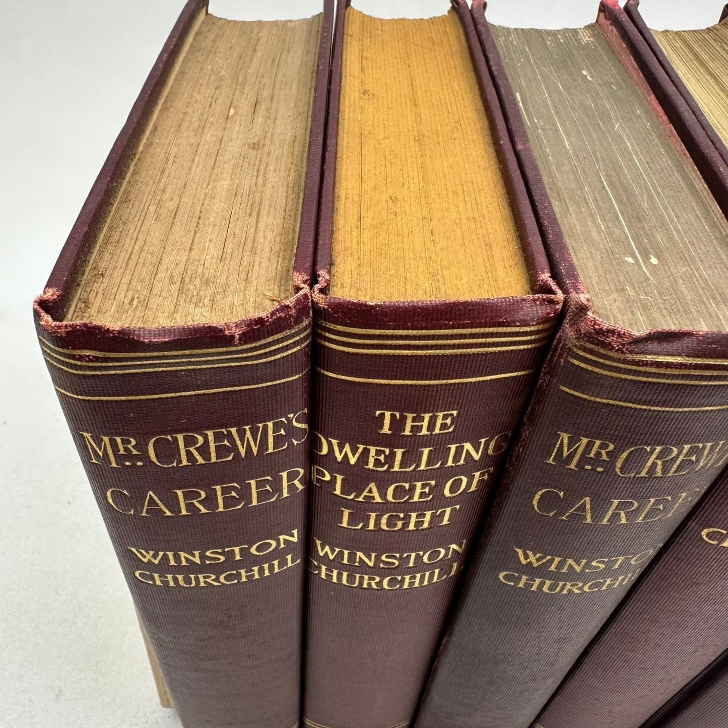 Winston Churchill Novels Lot 5 Books Macmillan Company Fiction Collected Works