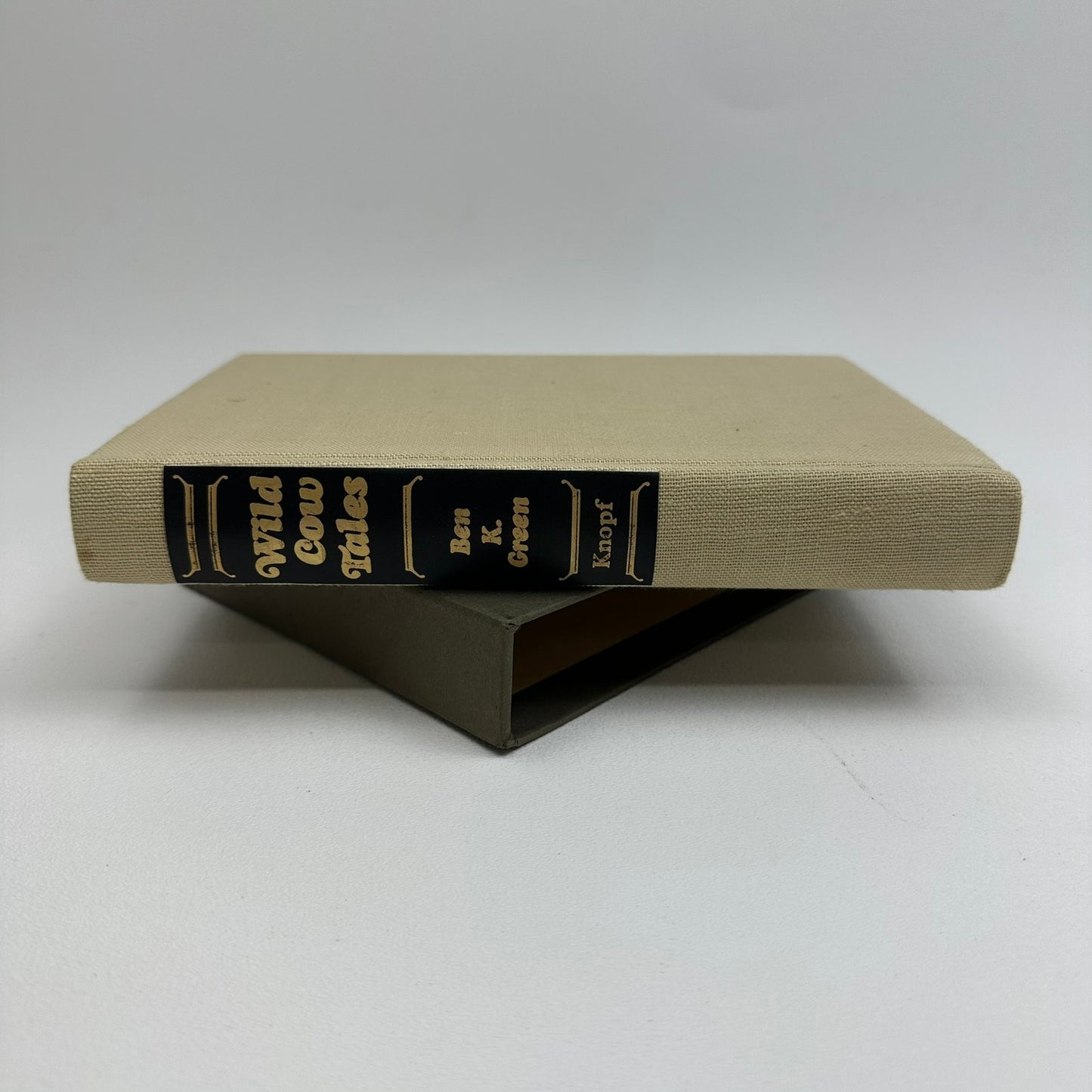 Wild Cow Tales Ben K Green SIGNED Biography Western Adventure with Slipcase 1969