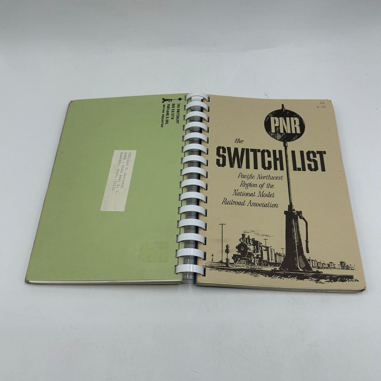The Switch List PNR NMRA Fall 1965 Model Railroad Pacific Northwest Periodical