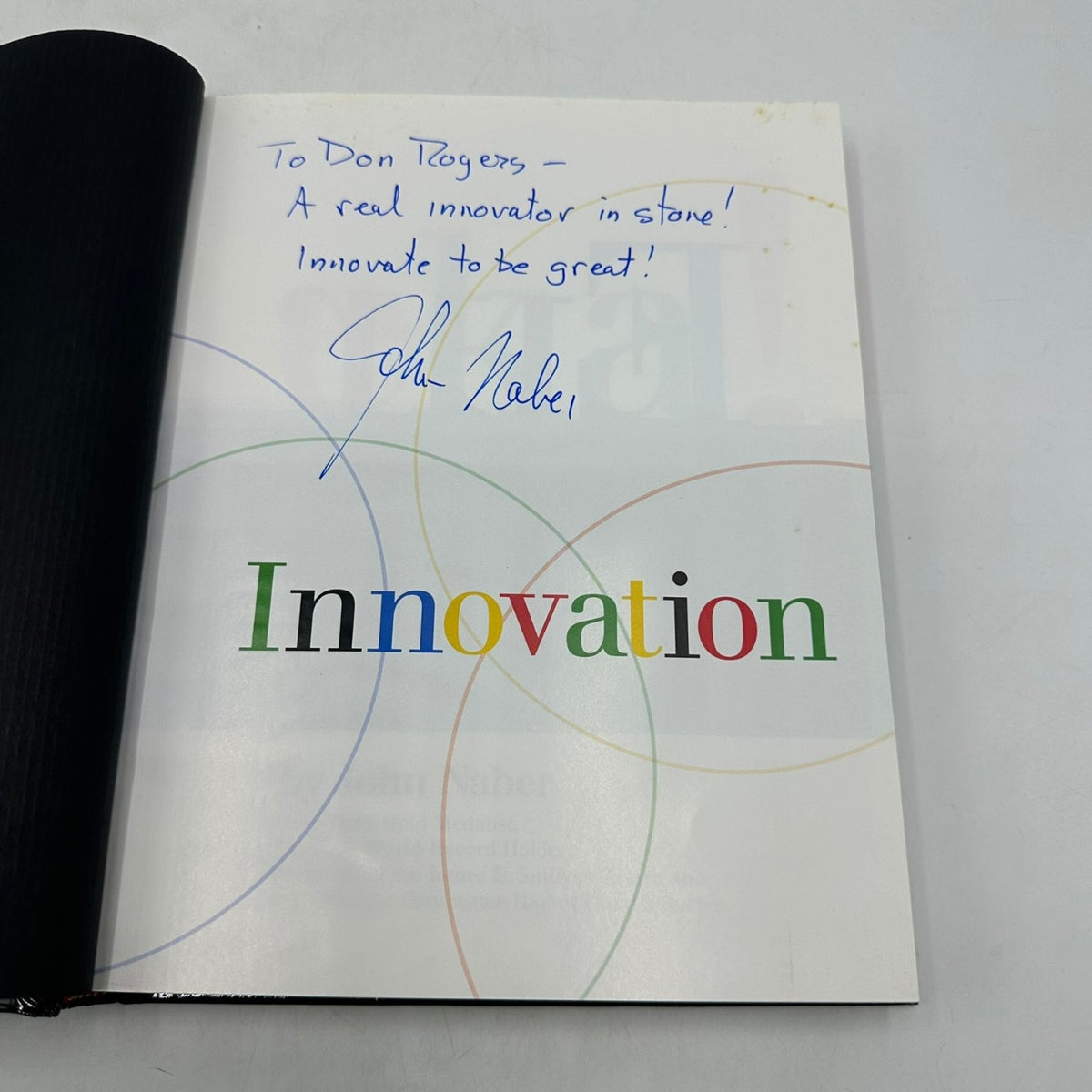 Eureka! John Naber 2004 SIGNED Olympic Games Innovation Xerox Hardcover