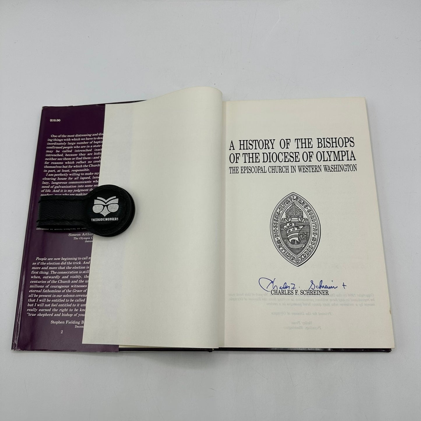 A History of the Bishops of the Diocese of Olympia Charles F Schreiner SIGNED