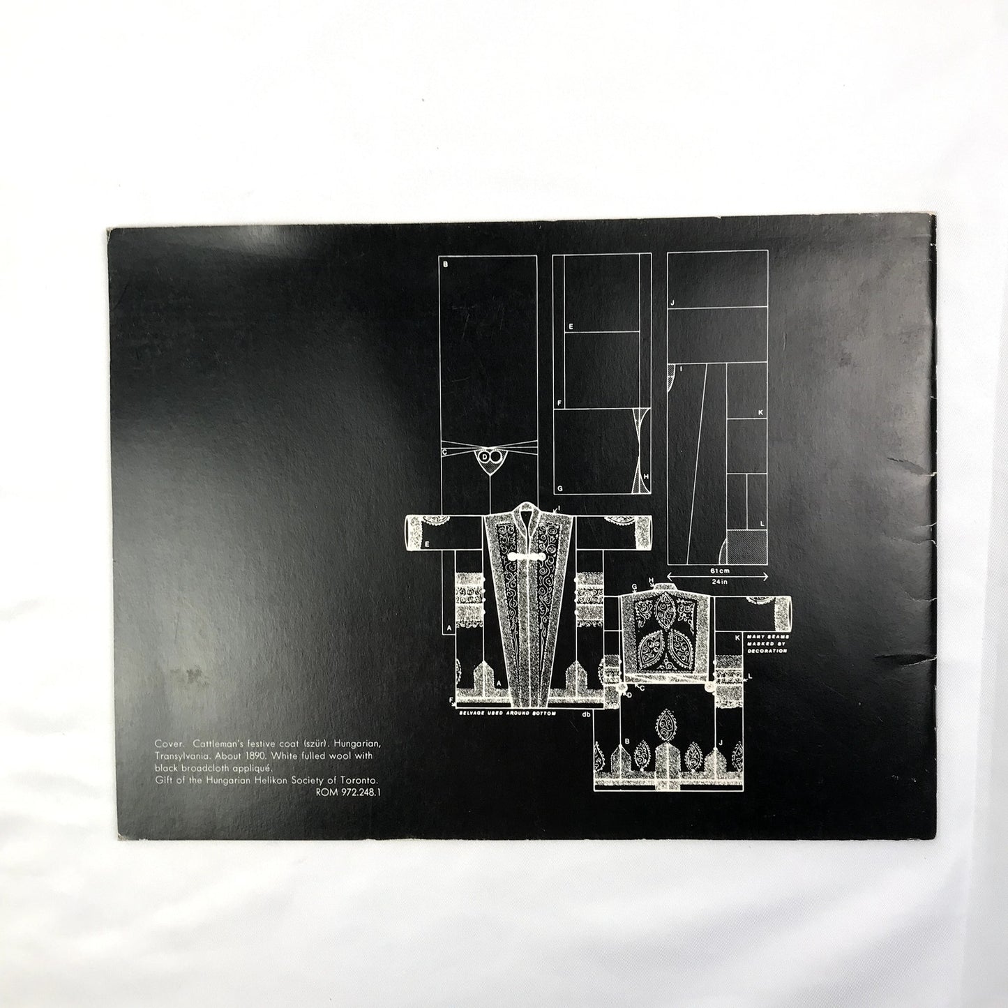 Cut My Cote Fashion History & Design Paperback Book by Dorothy K. Burnham 1973