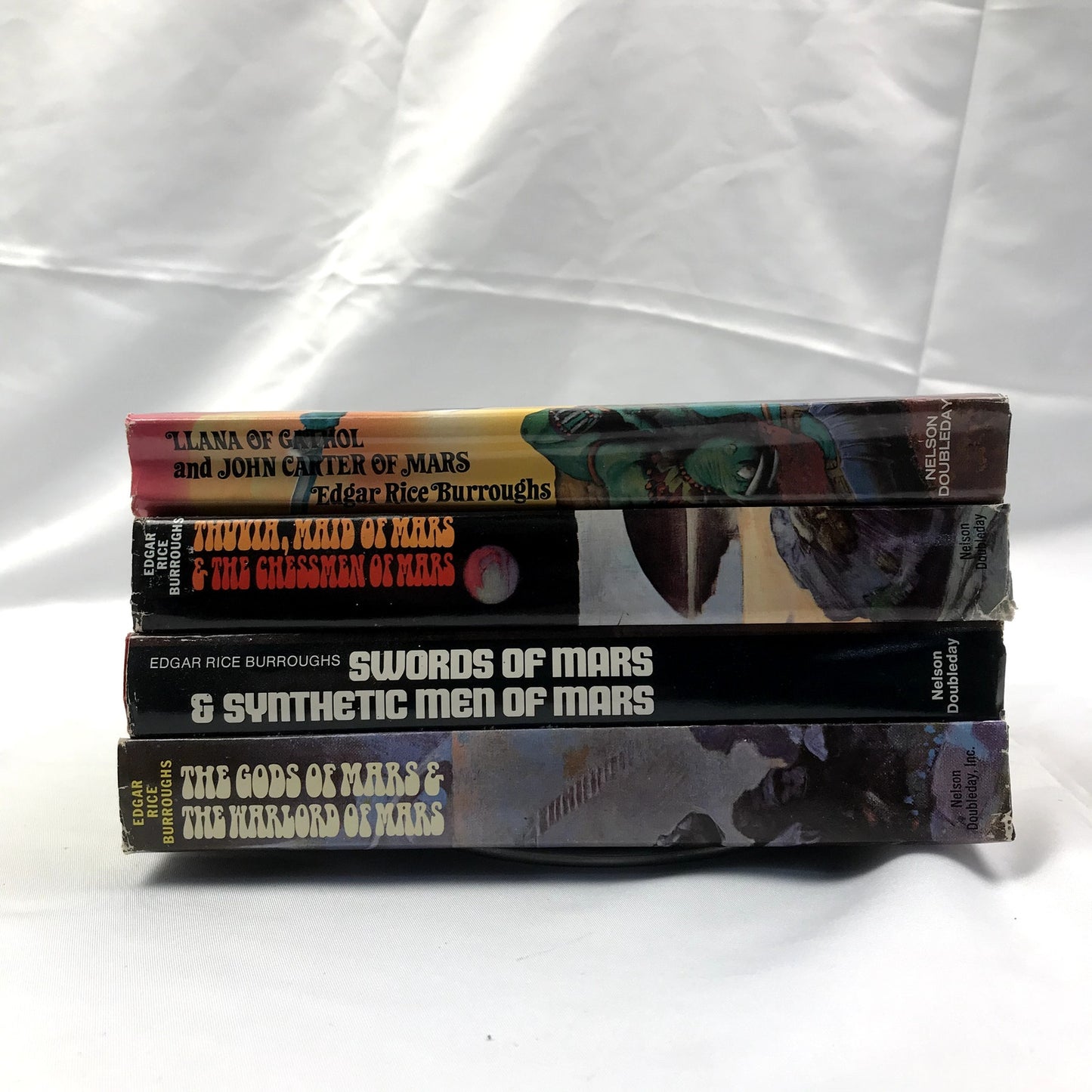 Edgar Rice Burroughs Barsroom Series Lot of 4 Illustrated Children's SciFi Books