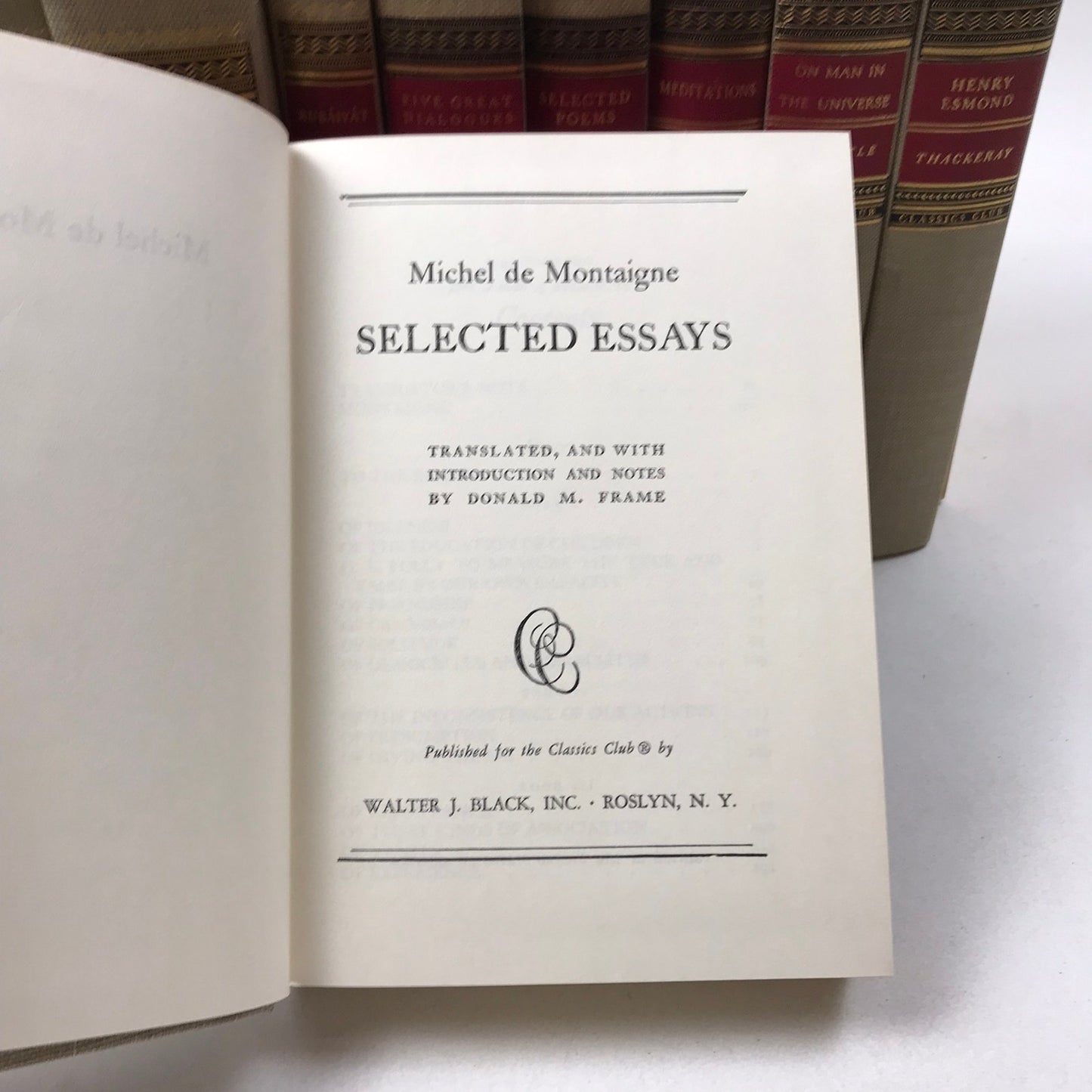 Walter J Black Classics Club Lot of 10 Philosophy Literature Poetry Essays 1940s