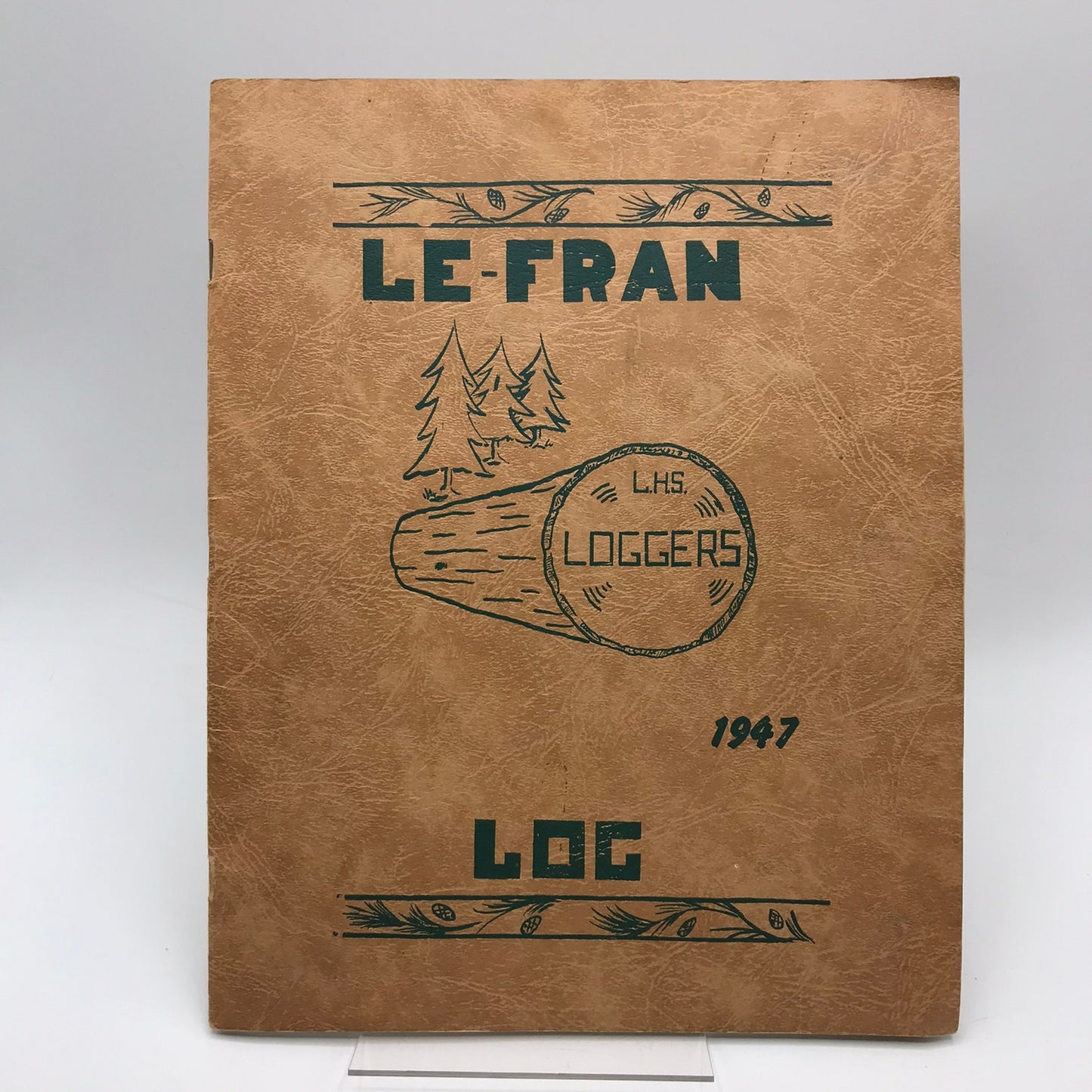 Le-Fran Log 1947 Lebam High School Yearbook Washington Photography Memorabilia